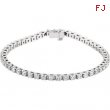 14kt White 3 3/8CTW Diamond Bracelet