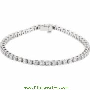 14kt White 3 3/8CTW Diamond Bracelet