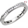 14kt White 3/8 CT TW Polished DIAMOND RING