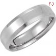 14kt White 8.5 06.00 mm Design Band