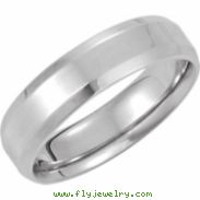 14kt White 9.5 06.00 mm Design Band