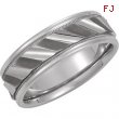 14kt White Band 10.00 NONE Complete No Setting Polished DESIGN DUO BAND
