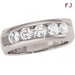 14kt White Band Complete with Stone GENTS ROUND 03.70 MM Diamond Polished 1CTW GENTS DIAMOND BAND