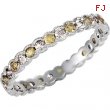 14kt White COMPLETE WITH STONES YELLOW SAPPHIRE AND DIAMOND Polished NONE