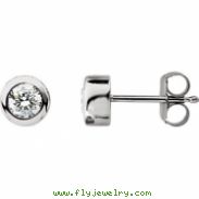 14kt White NONE Pair 1/3CTW Diamond Earring
