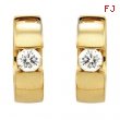 14kt White Pair 1/2 CTW Diamond Hinged Earring