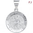14kt White PENDANT COMPLETE NO SETTING 15.00 MM Polished NONE