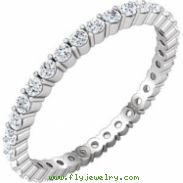 14kt White SIZE 05.50 UNSET Polished NONE