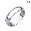 14kt X1 White 05.00 mm Comfort Fit Milgrain Band