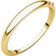 14kt Yellow 02.50 mm Half Round Tapered Band