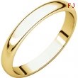 14kt Yellow 03.00 mm Half Round Band