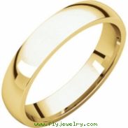 14kt Yellow 04.00 mm Light Comfort Fit Band