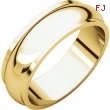 14kt Yellow 06.00 mm Half Round Edge Band