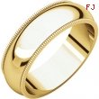 14kt Yellow 06.00 mm Milgrain Band