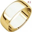 14kt Yellow 07.00 mm Light Half Round Band