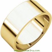 14kt Yellow 08.00 mm Flat Band