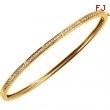 14kt Yellow 1/3 CTW Diamond Bangle Bracelet