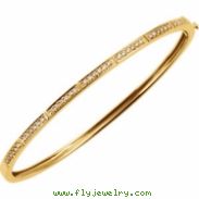 14kt Yellow 1/3 CTW Diamond Bangle Bracelet