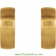 14kt Yellow 17.50 mm PAIR Polished HINGED EARRING
