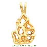 14kt Yellow 22.00X13.00 MM Polished NUGGET PENDANT