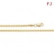 14kt Yellow 24.00 INCH Polished WHEAT CHAIN