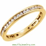 14kt Yellow 3/8 CT TW Polished DIAMOND RING