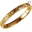 14kt Yellow 6 Hand Engraved Band