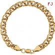 14kt Yellow 7.75 INCH Polished SOLID LARGE CHARM BRACELET