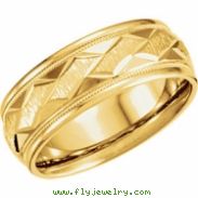 14kt Yellow Band 11.00 NONE Complete No Setting Polished DUO BAND