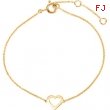 14kt Yellow BRACELET COMPLETE NO SETTING 07.00 INCH Polished NONE