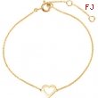14kt Yellow BRACELET COMPLETE NO SETTING 07.00 INCH Polished NONE