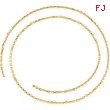 14kt Yellow BULK BY INCH Polished DIAMOND CUT CABLE CHAIN