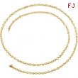 14kt Yellow BULK BY INCH Polished SOLID CABLE CHAIN