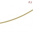 14kt Yellow BULK BY INCH Polished SOLID SNAKE CHAIN
