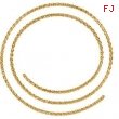 14kt Yellow BULK BY INCH Polished WHEAT CHAIN