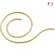 14kt Yellow BULK BY INCH Polished WHEAT CHAIN