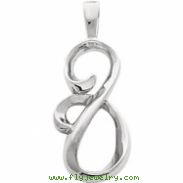 14kt Yellow Polished Metal Fashion Pendant