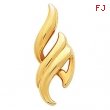 14kt Yellow Polished Metal Fashion Pendant