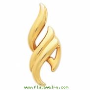 14kt Yellow Polished Metal Fashion Pendant