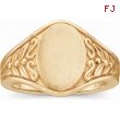 14kt Yellow RING Polished METAL FASHION SIGNET RING