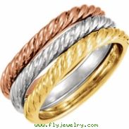 14kt Yellow SINGLE Polished BAND