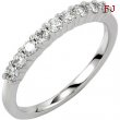 14KW 01.90MM; 1/4 CT TW P NINE STONE ANNIVERSARY BAND