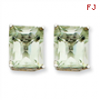 14kw 12x10mm Emerald Green Amethyst Earring