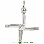 14KW 20.00X20.00 MM P ST. BRIDGETS CROSS PENDANT