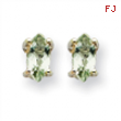 14kw 5X2.5mm Marquise Green Amethyst Earring