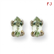 14kw 5X2.5mm Marquise Green Amethyst Earring