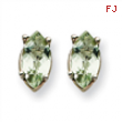 14kw 7x3.5mm Marquise Green Amethyst Earring