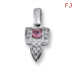 14KW Family Jewelry Diamond Semi-Set Pendant