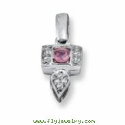 14KW Family Jewelry Diamond Semi-Set Pendant