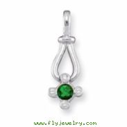 14KW Family Jewelry Diamond Semi-Set Pendant